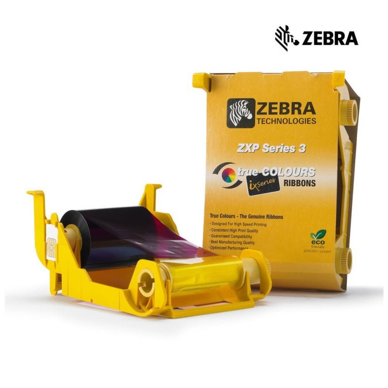 ZEBRA 800033-344 - YMCKOO CINTA DE COLORId Secure WorldZebra