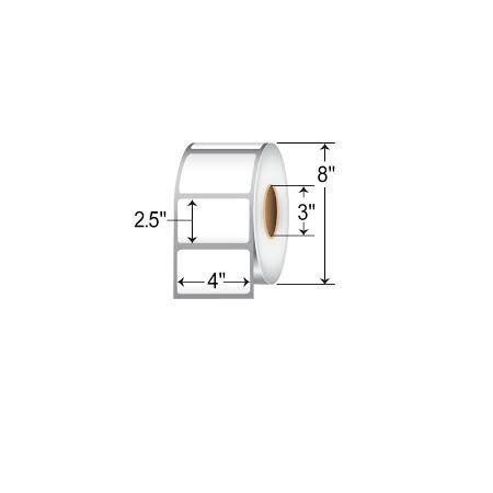 ROLLO DE ETIQUETA ZEBRA 72373 3.50" x 1" Z-SELECT 4000T ALL-TEMPId Secure WorldZebra