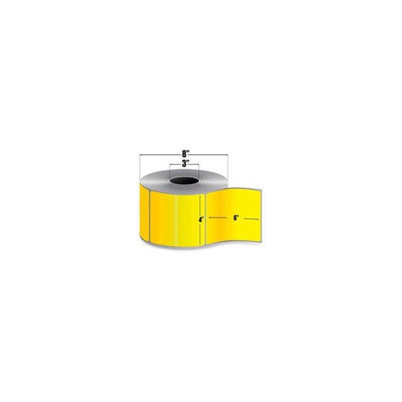 ROLLO DE ETIQUETA ZEBRA 10006208-7 4" x 6" Z-PERFORM 2000T COLOR NARANJA FLUORESCENTEId Secure WorldZebra