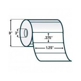 ROLLO DE ETIQUETAS ZEBRA 10011977 1" x 1" Z-ULTIMATE 2000T