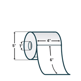 ROLLOS DE ETIQUETAS ZEBRA 10000301 4" x 6" Z-PERFORM 1000DId Secure WorldZebra