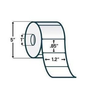 ROLLO DE ETIQUETA ZEBRA 10005853 4" x 6" Z-PERFORM 2000T