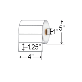 ROLLO DE ETIQUETA ZEBRA 18926 4" x 6" POLYPRO 3000TId Secure WorldZebra