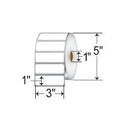 ROLLO DE ETIQUETA ZEBRA 10015349 4" x 1" Z-SELECT 4000D