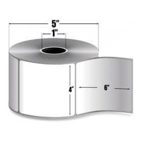 ROLLO DE ETIQUETA ZEBRA 18926 4" x 6" POLYPRO 3000TId Secure WorldZebra