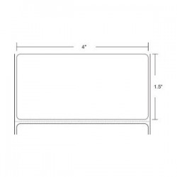 ZEBRA 10015786 4" x 1.5"...