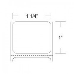 ZEBRA 10010038 1.25" x 1"...