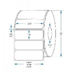 ZEBRA 800262-125 2.25" x...